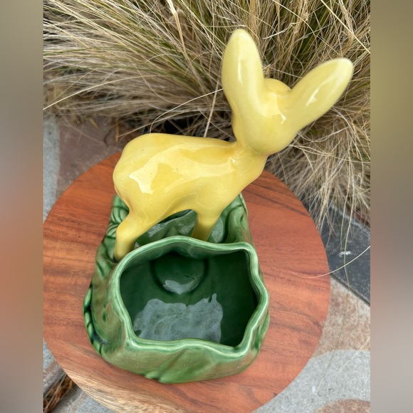 MCM Shawnee USA Pottery Deer Planter - Picture 5 of 9